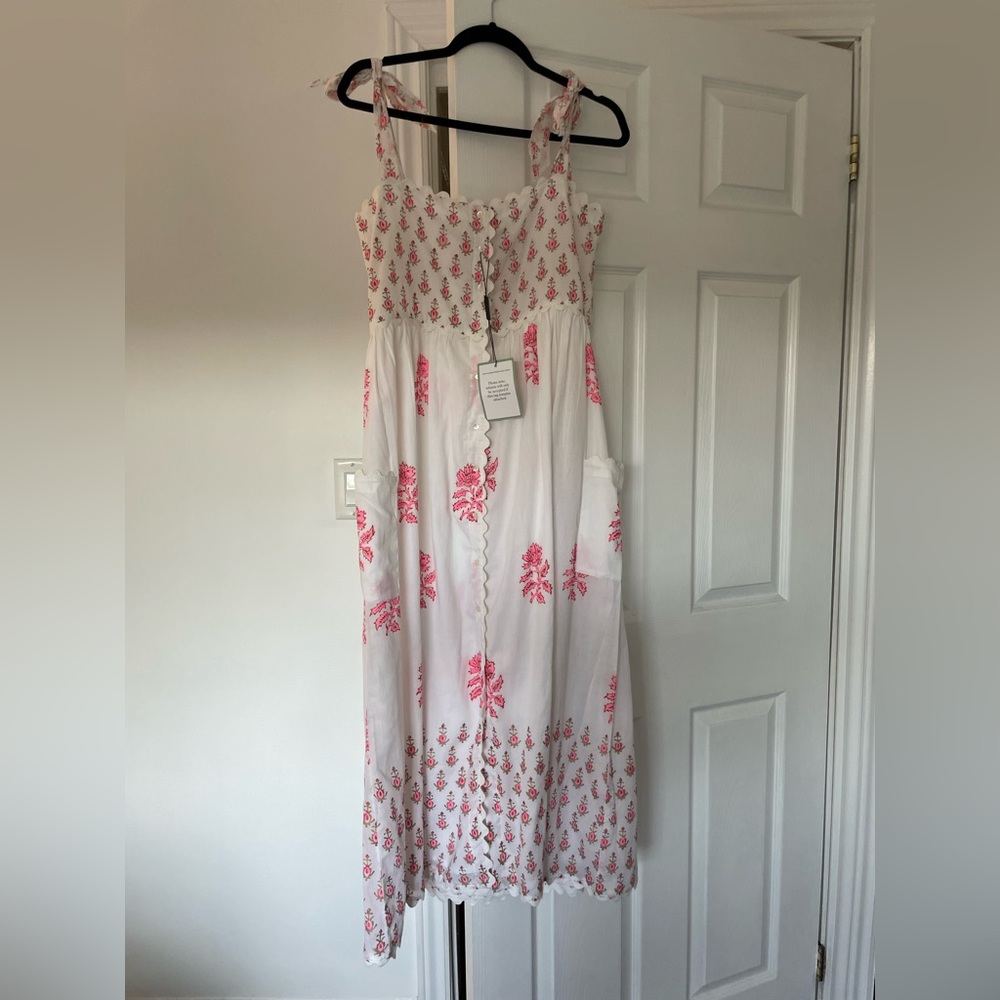 JULIET DUNN (NWT)
Floral-print cotton-voile midi dress